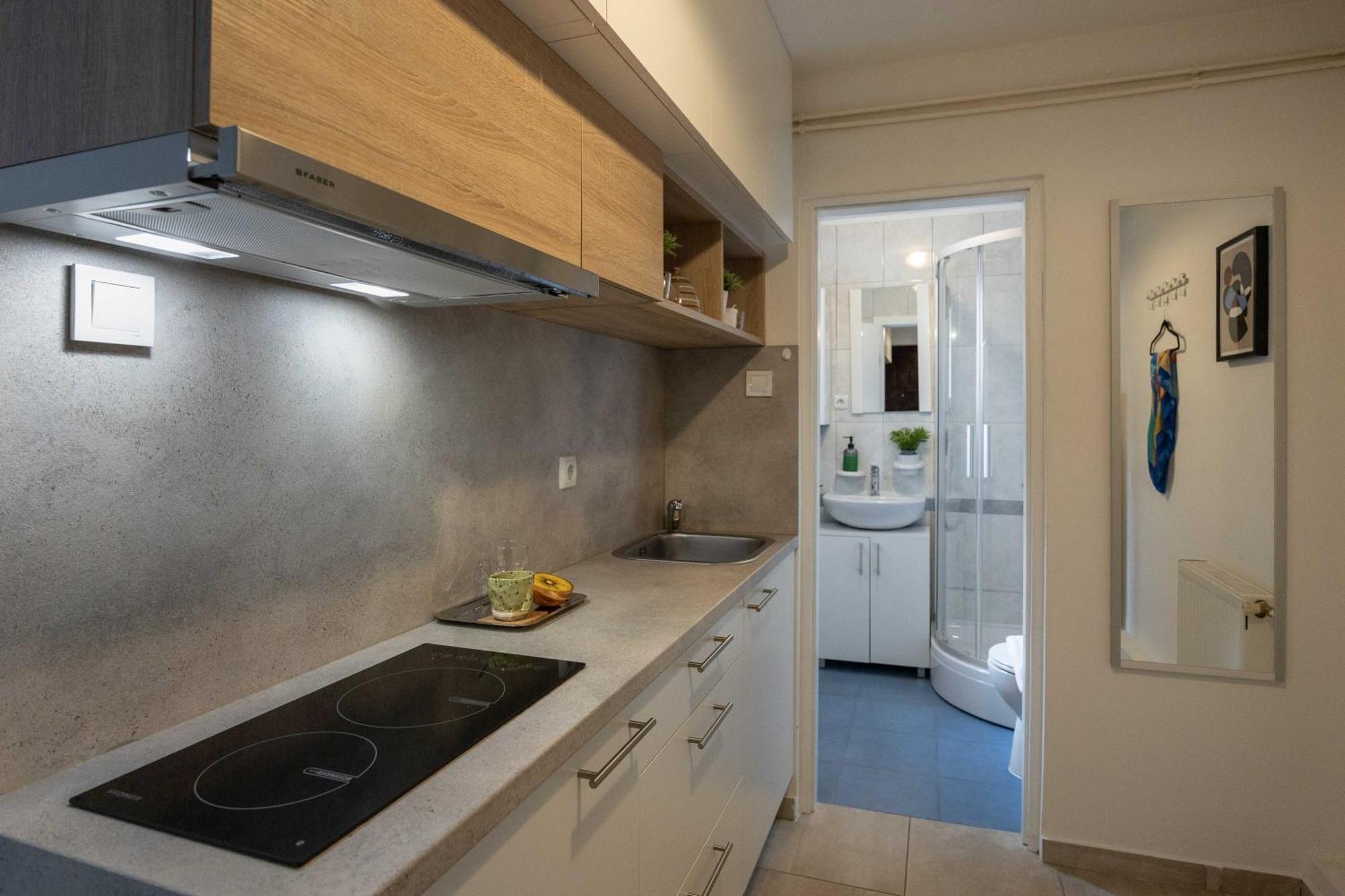 Modern Studio Near City Center 萨格勒布 外观 照片